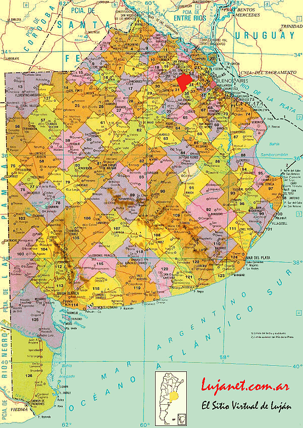 HACIENDO CLICK INGRESARA AL MAPA DEL PARTIDO DE LA CIUDAD DE LUJAN